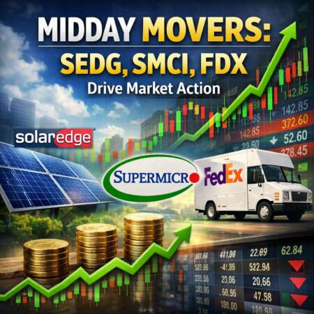 Midday movers: SEDG, SMCI, FDX drive market action Midday Movers: Sedg, Smci, Fdx Drive Market Action