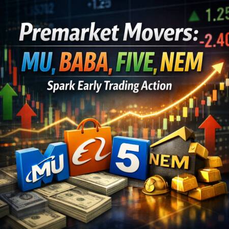 Premarket movers: MU, BABA, FIVE, NEM spark early trading action Premarket Movers: Mu, Baba, Five, Nem Spark Early Trading Action