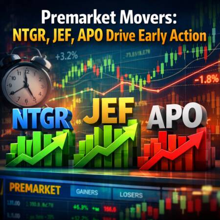 Premarket movers: NTGR, JEF, APO drive early action Premarket Movers: Ntgr, Jef, Apo Drive Early Action