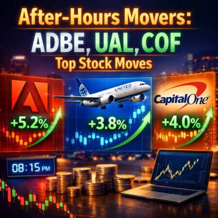 After-Hours Movers: Adbe, Ual, Cof Top Stock Moves