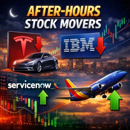 After-Hours Stock Movers: Tesla, Ibm, Servicenow, Southwest