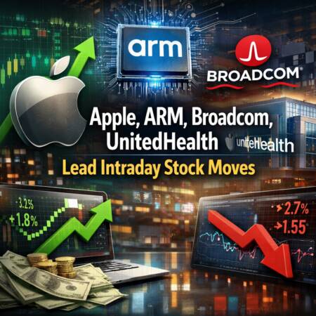 Apple, ARM, Broadcom, UnitedHealth lead intraday stock moves Apple, Arm, Broadcom, Unitedhealth Lead Intraday Stock Moves