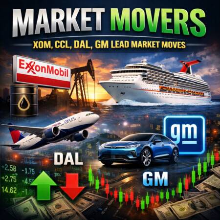 Market Movers: XOM, CCL, DAL, GM Lead Market Moves Market Movers: Xom, Ccl, Dal, Gm Lead Market Moves
