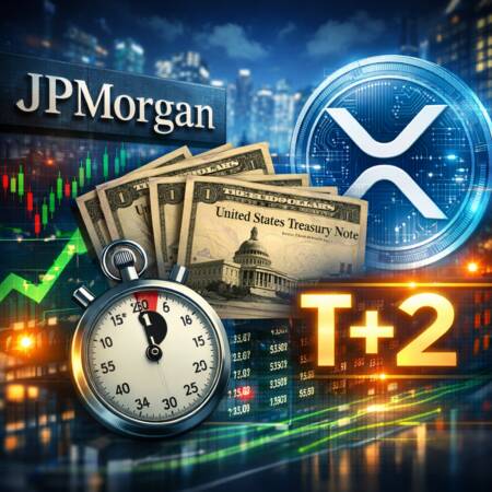 JPMorgan, Ripple test five-second Treasury settlement, T+2 in focus Jpmorgan, Ripple Test Five-Second Treasury Settlement, T+2 In Focus