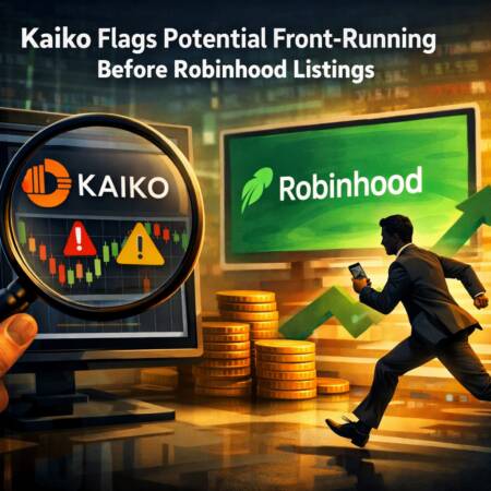 Kaiko flags potential front-running before Robinhood listings Kaiko Flags Potential Front-Running Before Robinhood Listings