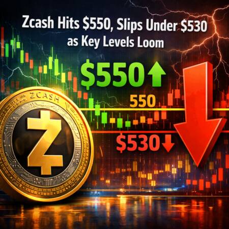 Zcash Hits $550, Slips Under $530 as Key Levels Loom Zcash Hits $550, Slips Under $530 As Key Levels Loom