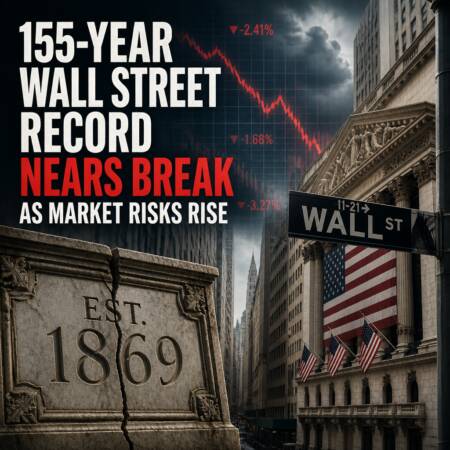 155-Year Wall Street Record Nears Break as Market Risks Rise 155-Year Wall Street Record Nears Break As Market Risks Rise