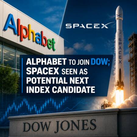 Alphabet to Join Dow; SpaceX Seen as Potential Next Index Candidate Alphabet To Join Dow; Spacex Seen As Potential Next Index Candidate