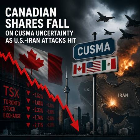 Canadian Shares Fall on CUSMA Uncertainty as U.S.-Iran Attacks Hit Canadian Shares Fall On Cusma Uncertainty As U.s.-Iran Attacks Hit