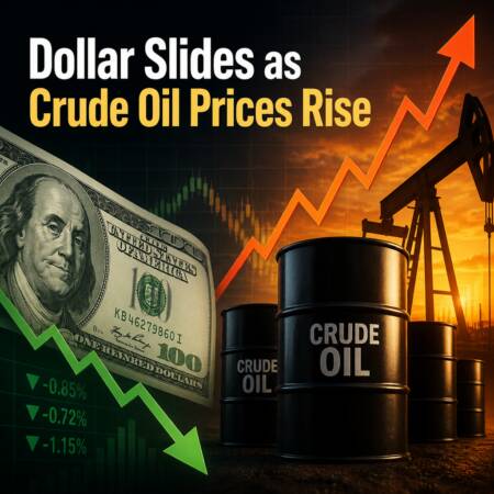 Dollar Slides As Crude Oil Prices Rise