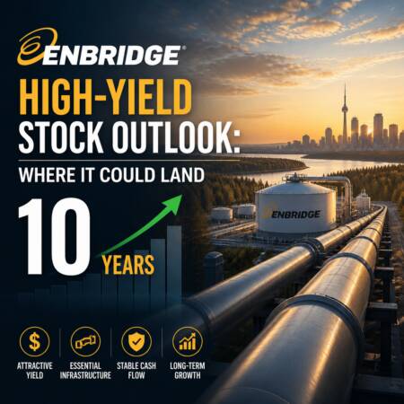 Enbridge High-Yield Stock Outlook: Where It Could Land in 10 Years Enbridge High-Yield Stock Outlook: Where It Could Land In 10 Years