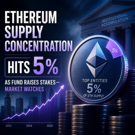 Ethereum Supply Concentration Hits 5% As Fund Raises Stakes—market Watches