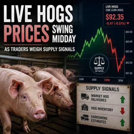 Live Hogs Prices Swing Midday as Traders Weigh Supply Signals Live Hogs Prices Swing Midday As Traders Weigh Supply Signals