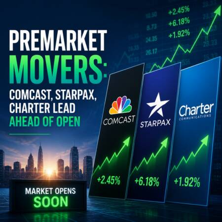 Premarket Movers: Comcast, Starpax, Charter Lead Ahead Of Open