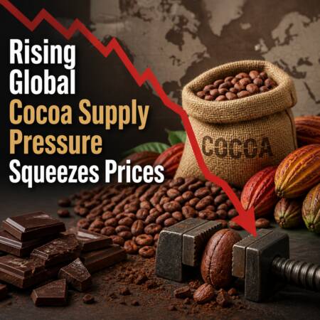 Rising Global Cocoa Supply Pressure Squeezes Prices
