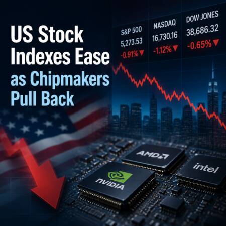 Us Stock Indexes Ease As Chipmakers Pull Back