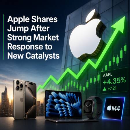 Apple Shares Jump After Strong Market Response to New Catalysts Apple Shares Jump After Strong Market Response To New Catalysts