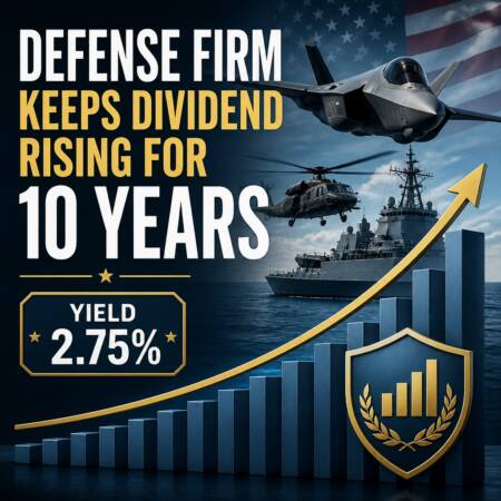 Defense Firm Keeps Dividend Rising For 10 Years, Yield 2.75%