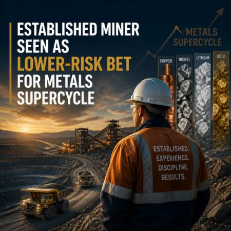 Established Miner Seen as Lower-Risk Bet for Metals Supercycle Established Miner Seen As Lower-Risk Bet For Metals Supercycle