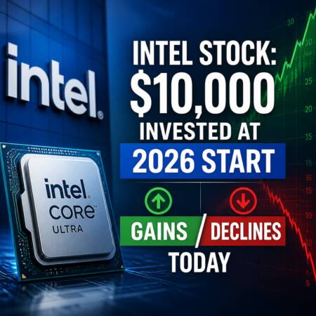 Intel Stock: $10,000 Invested at 2026 Start Gains/Declines Today Intel Stock: $10,000 Invested At 2026 Start Gains/declines Today