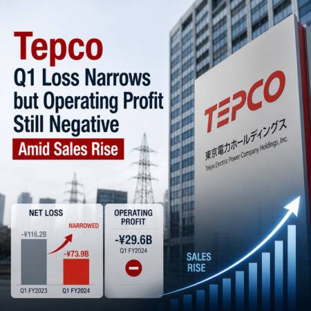 Tepco Q1 Loss Narrows but Operating Profit Still Negative Amid Sales Rise Tepco Q1 Loss Narrows But Operating Profit Still Negative Amid Sales Rise