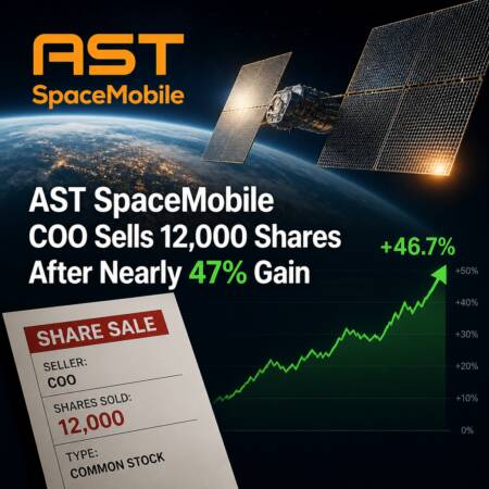 Ast Spacemobile Coo Sells 12,000 Shares After Nearly 47% Gain