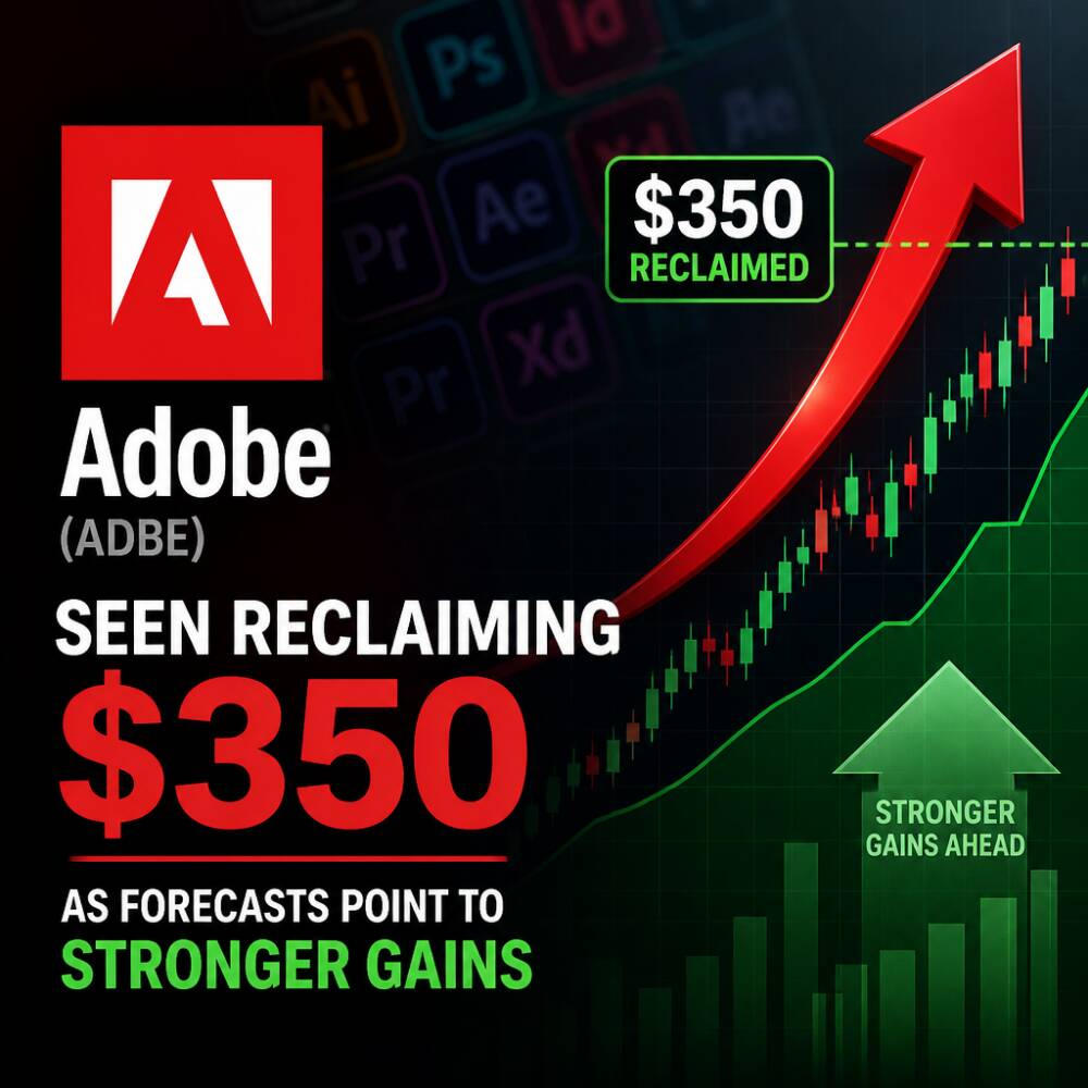 Adobe Stock Seen Reclaiming $350 as Forecasts Point to Stronger Gains Adobe Stock Seen Reclaiming $350 As Forecasts Point To Stronger Gains