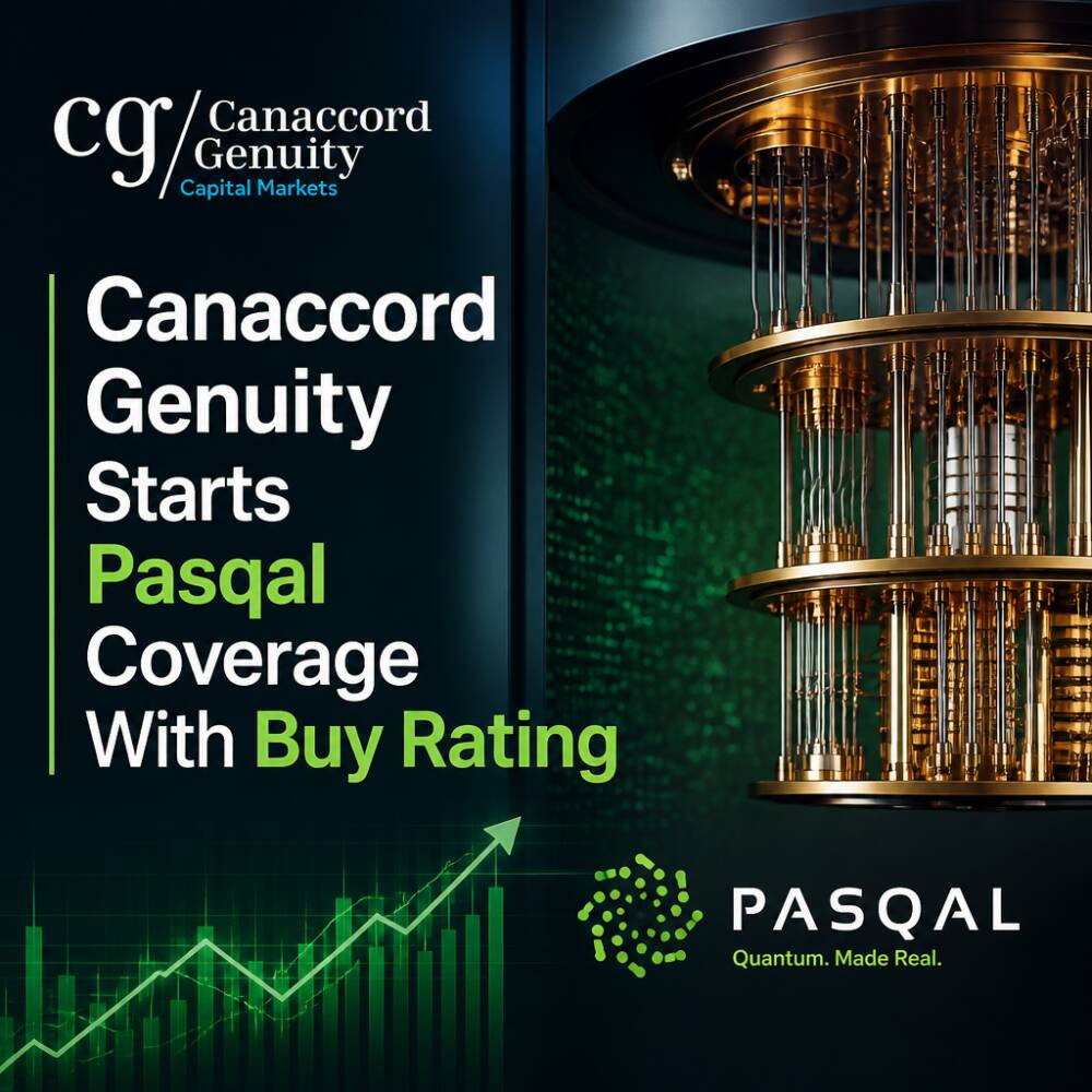 Canaccord Genuity Starts Pasqal Coverage With Buy Rating Canaccord Genuity Starts Pasqal Coverage With Buy Rating