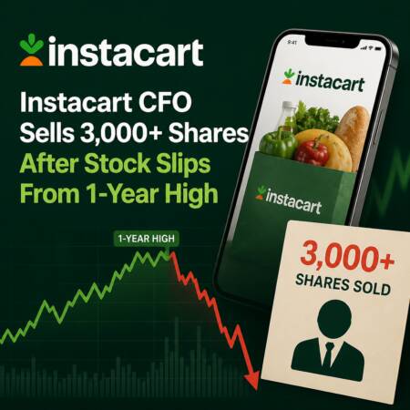 Instacart Cfo Sells 3,000+ Shares After Stock Slips From 1-Year High
