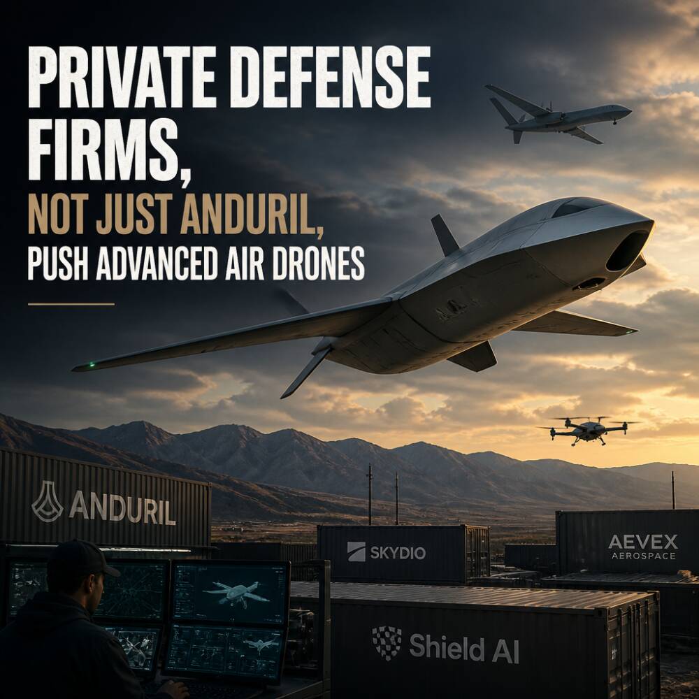 Private Defense Firms, Not Just Anduril, Push Advanced Air Drones Private Defense Firms, Not Just Anduril, Push Advanced Air Drones