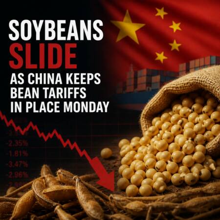Soybeans Slide as China Keeps Bean Tariffs in Place Monday Soybeans Slide As China Keeps Bean Tariffs In Place Monday