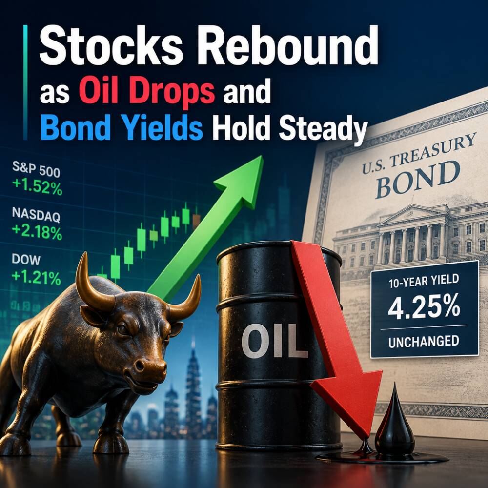 Stocks Rebound as Oil Drops and Bond Yields Hold Steady Stocks Rebound As Oil Drops And Bond Yields Hold Steady