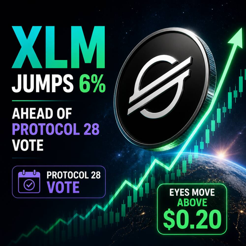 XLM jumps 6% ahead of Protocol 28 vote, eyes move above $0.20 Xlm Jumps 6% Ahead Of Protocol 28 Vote, Eyes Move Above $0.20