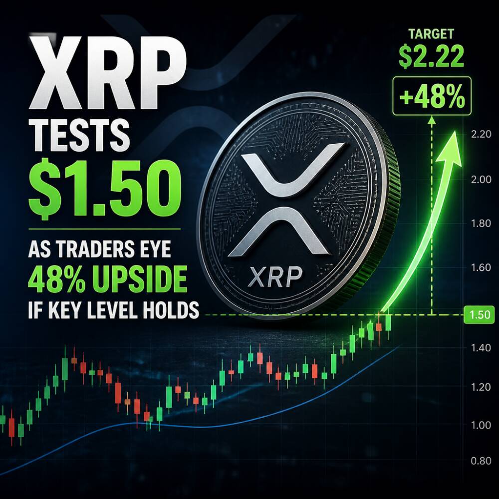 XRP tests $1.50 as traders eye 48% upside if key level holds Xrp Tests $1.50 As Traders Eye 48% Upside If Key Level Holds