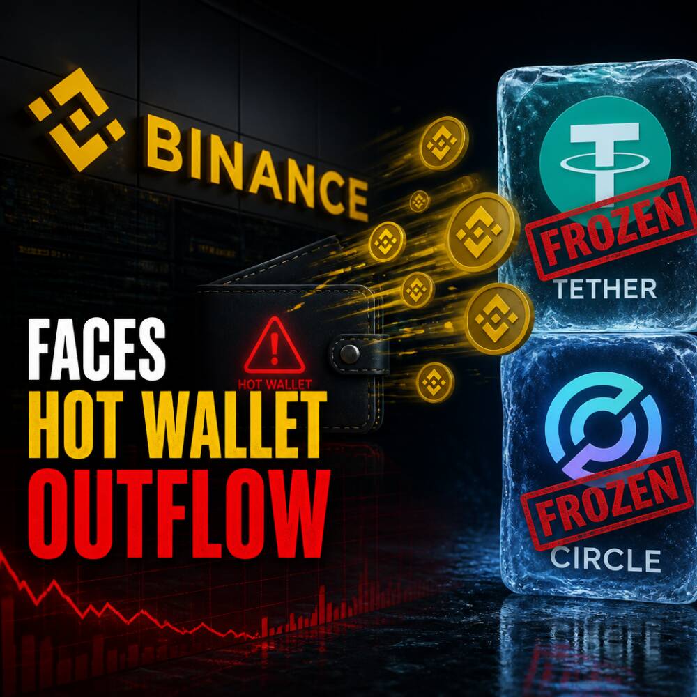 Binance Faces Hot Wallet Outflow as Tether, Circle Freeze Funds Binance Faces Hot Wallet Outflow As Tether, Circle Freeze Funds
