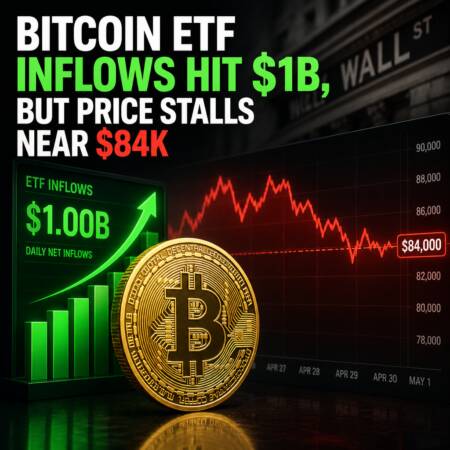 Bitcoin ETF Inflows Hit $1B, but Price Stalls Near $84K Bitcoin Etf Inflows Hit $1b, But Price Stalls Near $84k