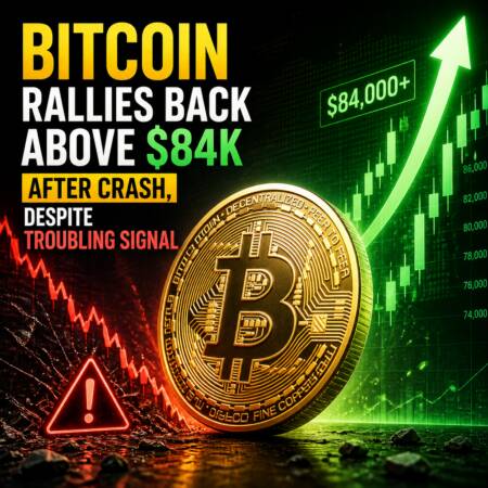Bitcoin Rallies Back Above $84K After Crash, Despite Troubling Signal Bitcoin Rallies Back Above $84k After Crash, Despite Troubling Signal