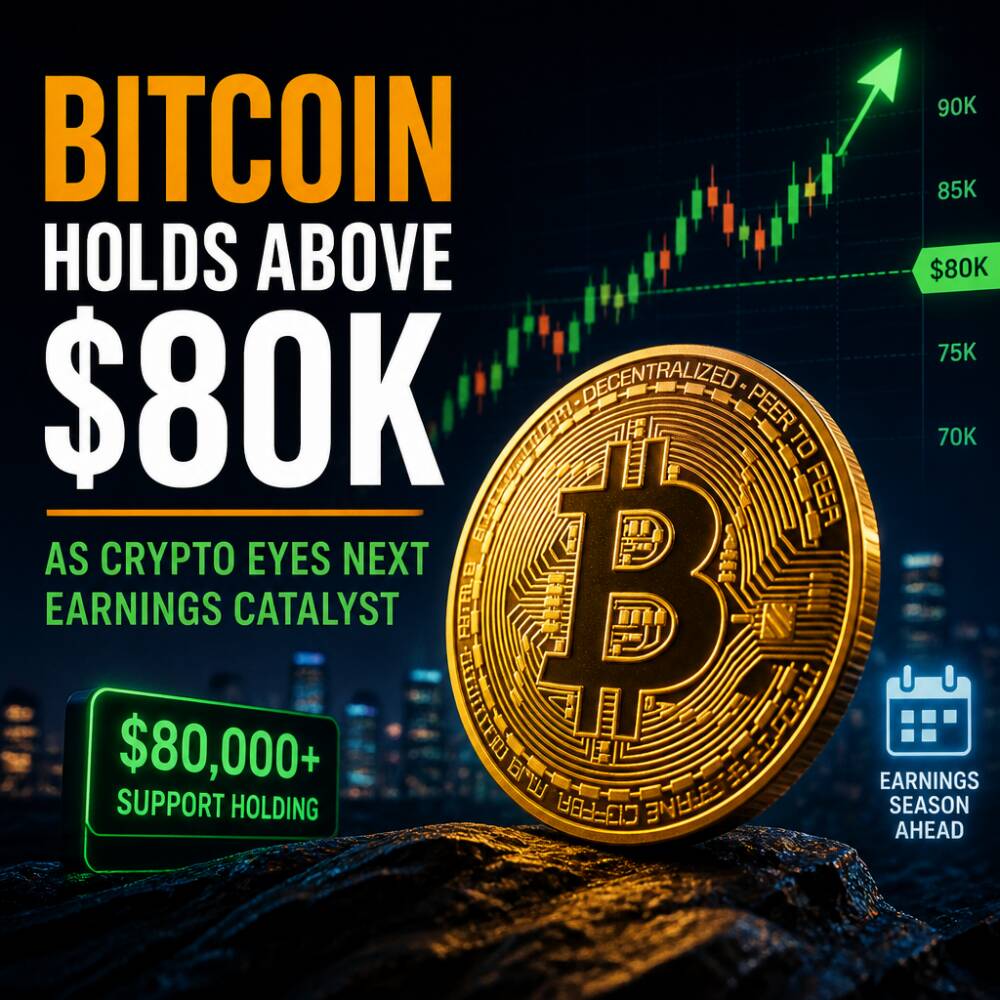 Bitcoin holds above $80K as crypto eyes next earnings catalyst Bitcoin Holds Above $80k As Crypto Eyes Next Earnings Catalyst