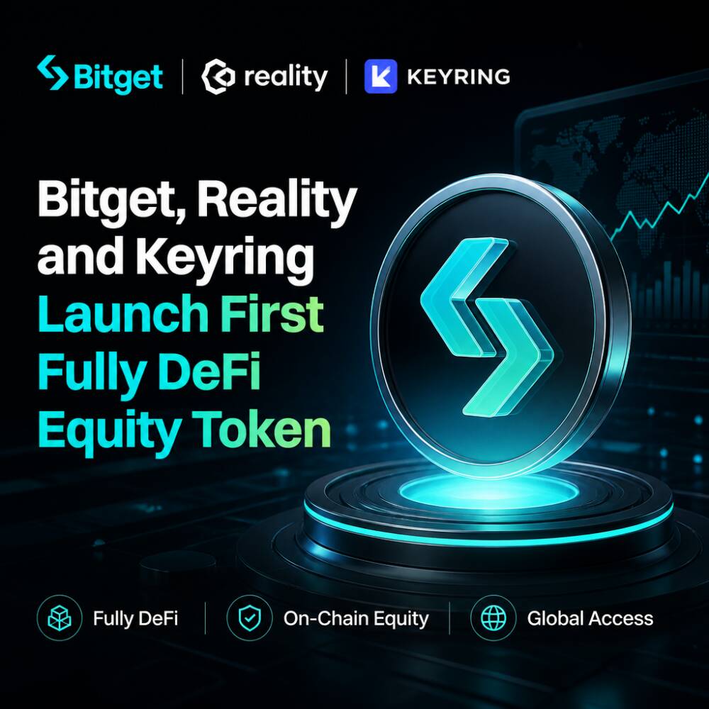 Bitget, Reality and Keyring Launch First Fully DeFi Equity Token Bitget, Reality And Keyring Launch First Fully Defi Equity Token