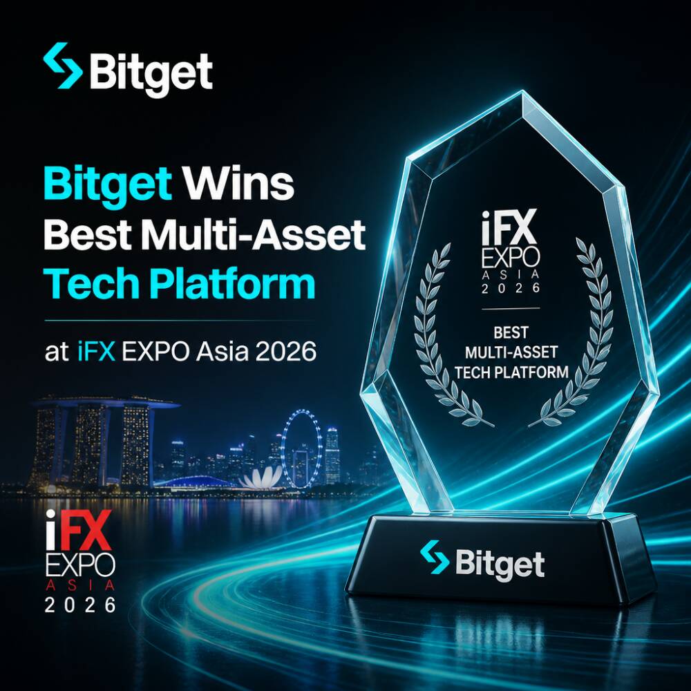Bitget Wins Best Multi-Asset Tech Platform at iFX EXPO Asia 2026 Bitget Wins Best Multi-Asset Tech Platform At Ifx Expo Asia 2026