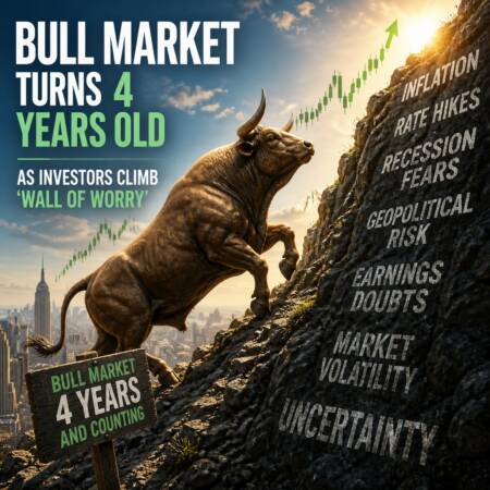 Bull Market Turns 4 Years Old as Investors Climb ‘Wall of Worry’ Bull Market Turns 4 Years Old As Investors Climb ‘wall Of Worry’