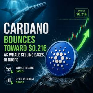 Cardano Bounces Toward $0.216 As Whale Selling Eases, Oi Drops