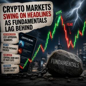Crypto Markets Swing On Headlines As Fundamentals Lag Behind
