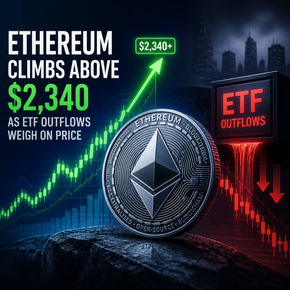 Ethereum Climbs Above $2,340 as ETF Outflows Weigh on Price Ethereum Climbs Above $2,340 As Etf Outflows Weigh On Price