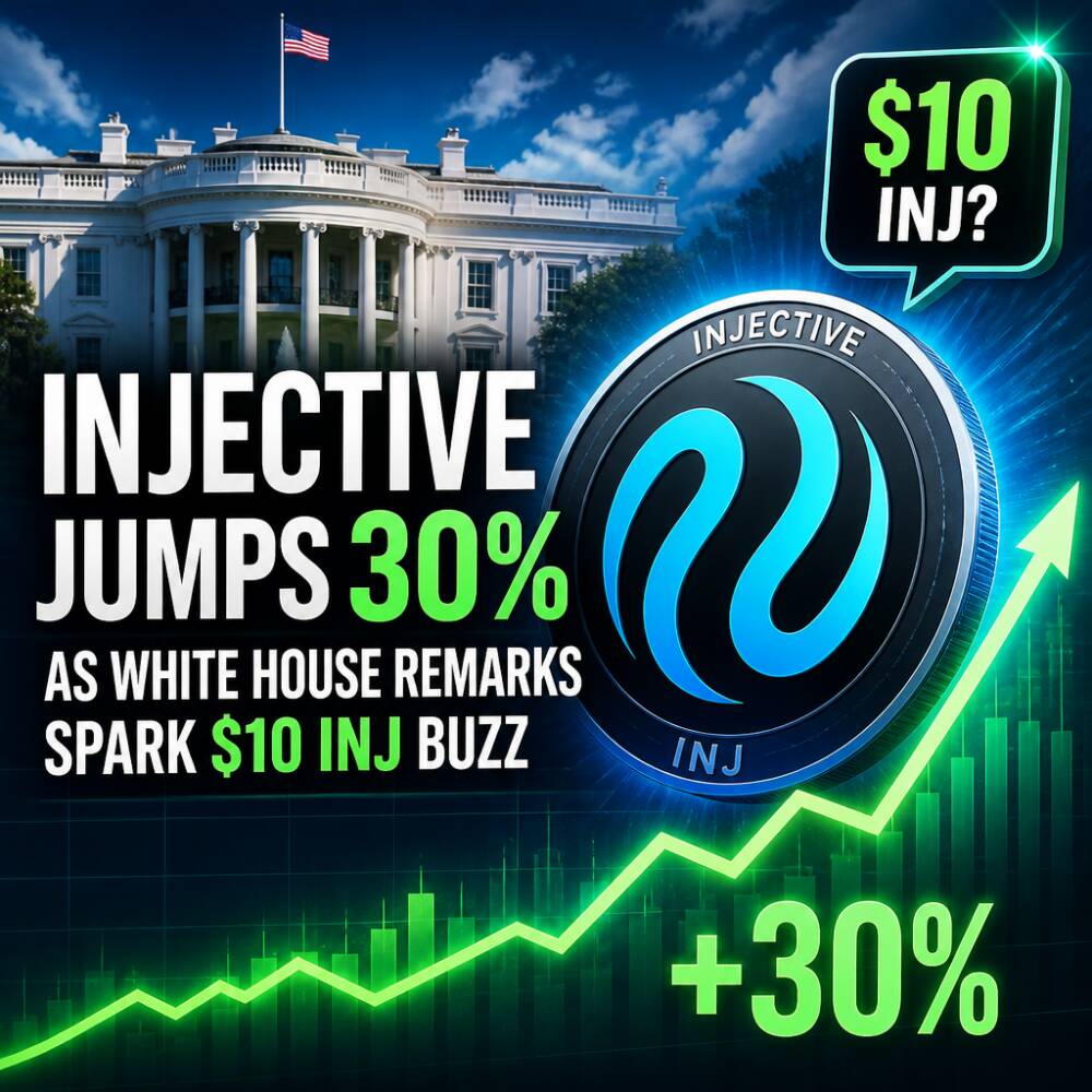 Injective Jumps 30% as White House Remarks Spark $10 INJ Buzz Injective Jumps 30% As White House Remarks Spark $10 Inj Buzz