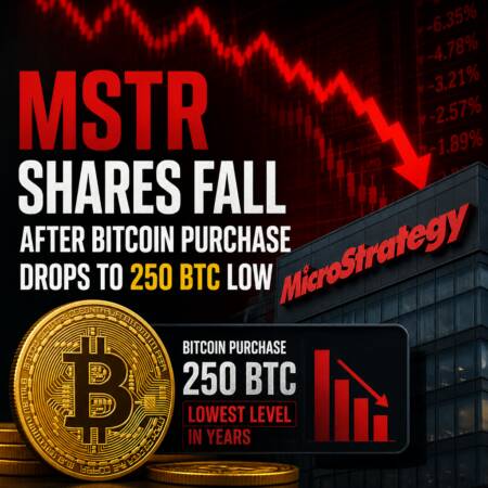 MSTR Shares Fall After Bitcoin Purchase Drops to 250 BTC Low Mstr Shares Fall After Bitcoin Purchase Drops To 250 Btc Low