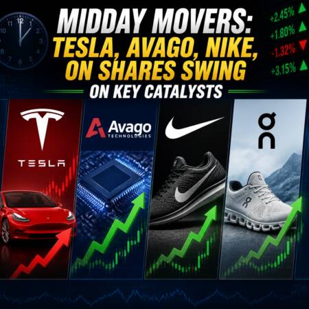 Midday Movers: Tesla, Avago, Nike, ON Shares Swing on Key Catalysts Midday Movers: Tesla, Avago, Nike, On Shares Swing On Key Catalysts