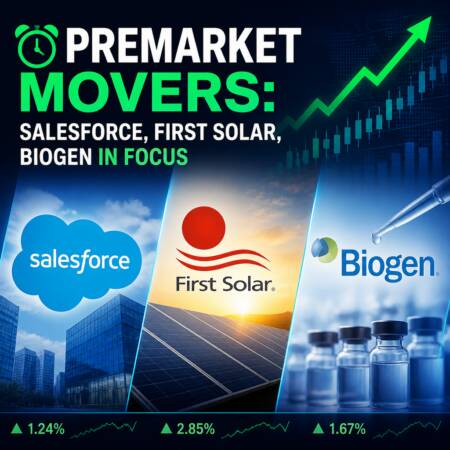 Premarket Movers: Salesforce, First Solar, Biogen in Focus Premarket Movers: Salesforce, First Solar, Biogen In Focus