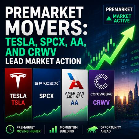 Premarket Movers: Tesla, SPCX, AA, and CRWV Lead Market Action Premarket Movers: Tesla, Spcx, Aa, And Crwv Lead Market Action