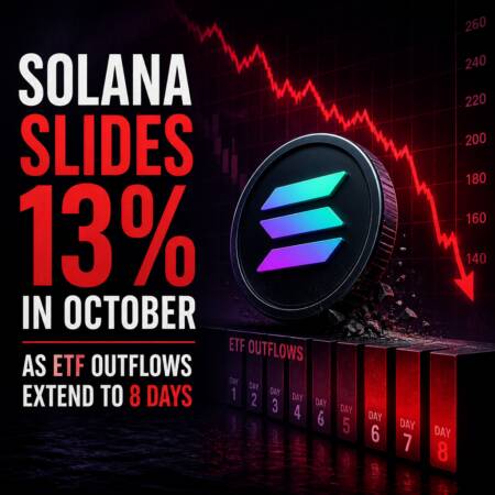 Solana Slides 13% in October as ETF Outflows Extend to 8 Days Solana Slides 13% In October As Etf Outflows Extend To 8 Days